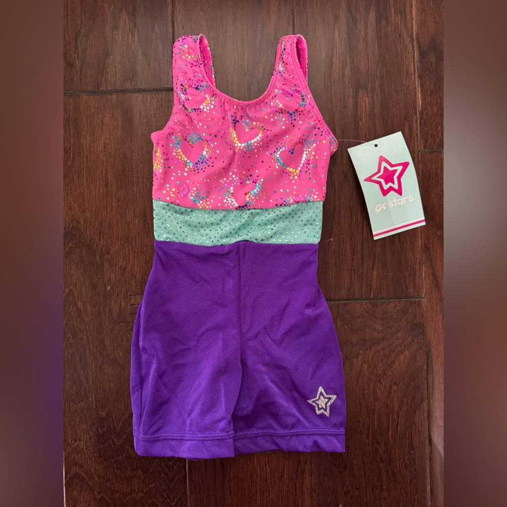 NWT girls 2T gymnastics biketard